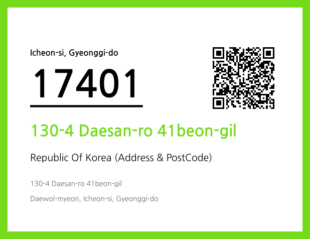 Address and Postal Code QR Code Image (CC BY 4.0)