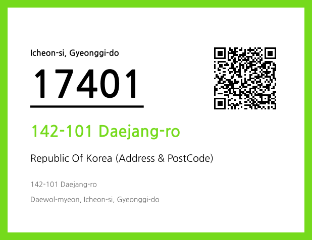 Address and Postal Code QR Code Image (CC BY 4.0)