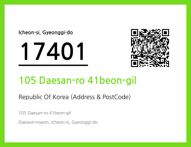 Address and Postal Code QR Code Image (CC BY 4.0)
