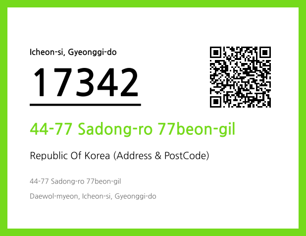Address and Postal Code QR Code Image (CC BY 4.0)