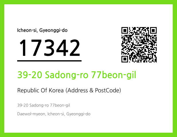 Address and Postal Code QR Code Image (CC BY 4.0)