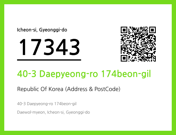Address and Postal Code QR Code Image (CC BY 4.0)