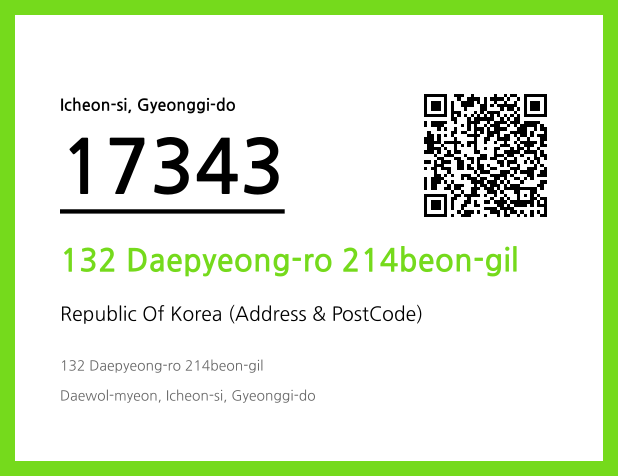 Address and Postal Code QR Code Image (CC BY 4.0)