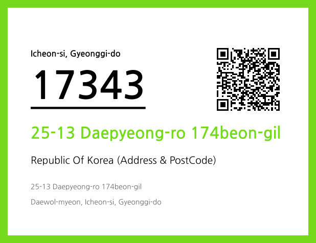 Address and Postal Code QR Code Image (CC BY 4.0)
