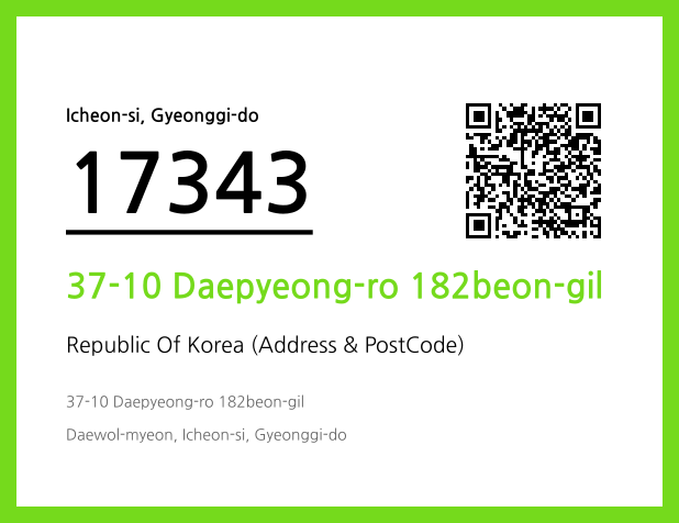 Address and Postal Code QR Code Image (CC BY 4.0)
