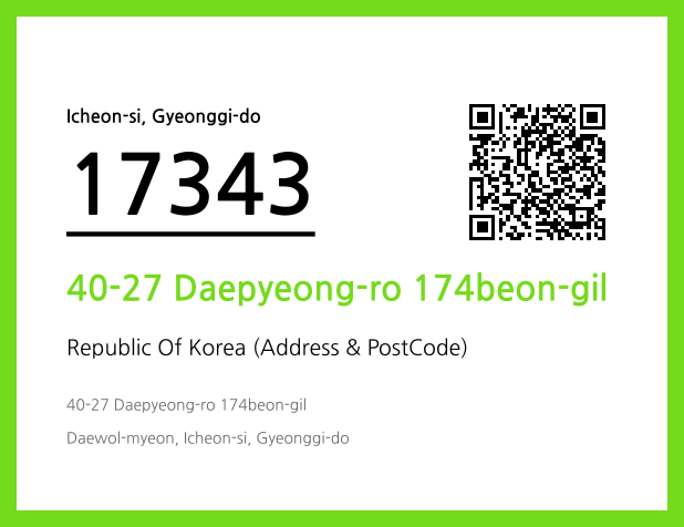 CC BY 4.0 Address and Postal Code QR Code Image (CC BY 4.0)
