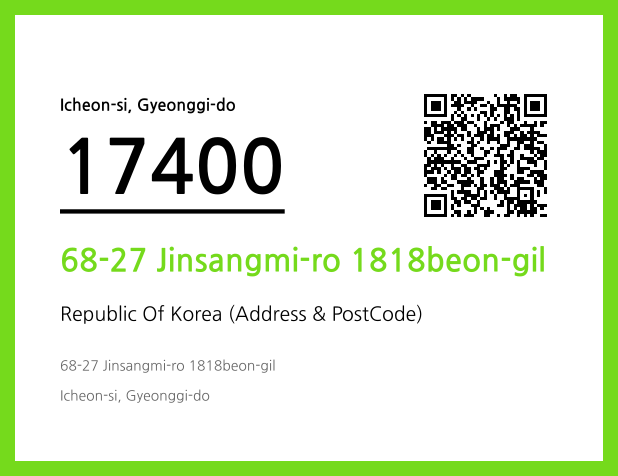 Address and Postal Code QR Code Image (CC BY 4.0)