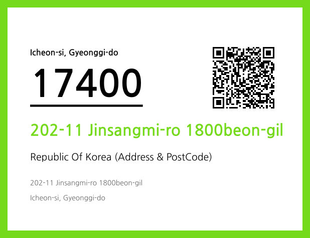 Address and Postal Code QR Code Image (CC BY 4.0)