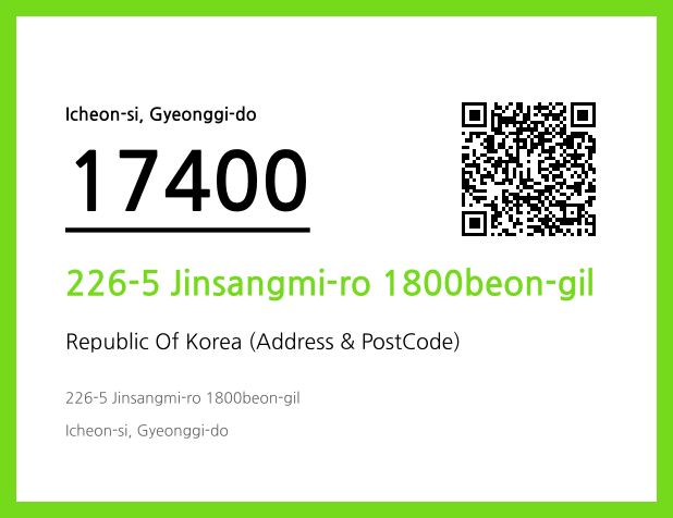 Address and Postal Code QR Code Image (CC BY 4.0)