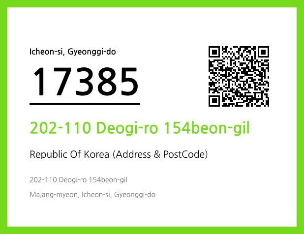 CC BY 4.0 Address and Postal Code QR Code Image (CC BY 4.0)