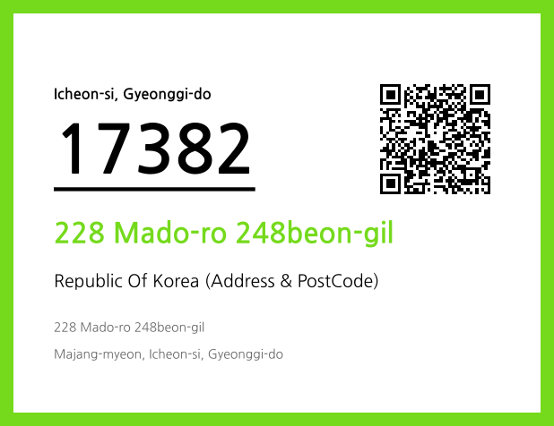 Address and Postal Code QR Code Image (CC BY 4.0)