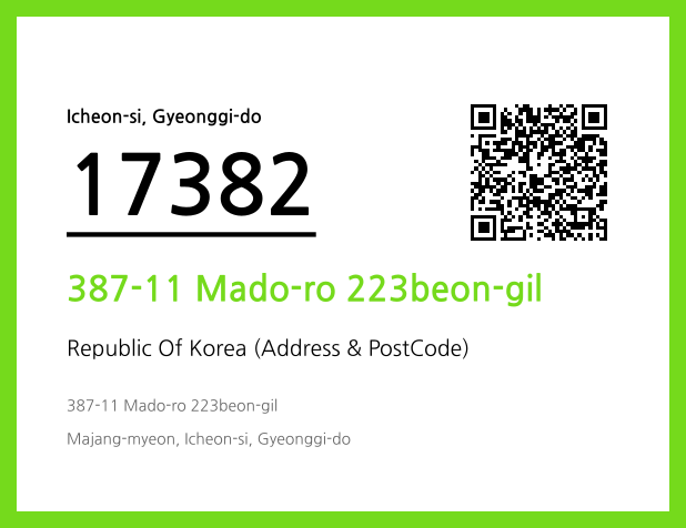 Address and Postal Code QR Code Image (CC BY 4.0)