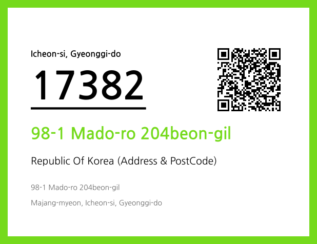 Address and Postal Code QR Code Image (CC BY 4.0)