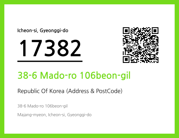Address and Postal Code QR Code Image (CC BY 4.0)