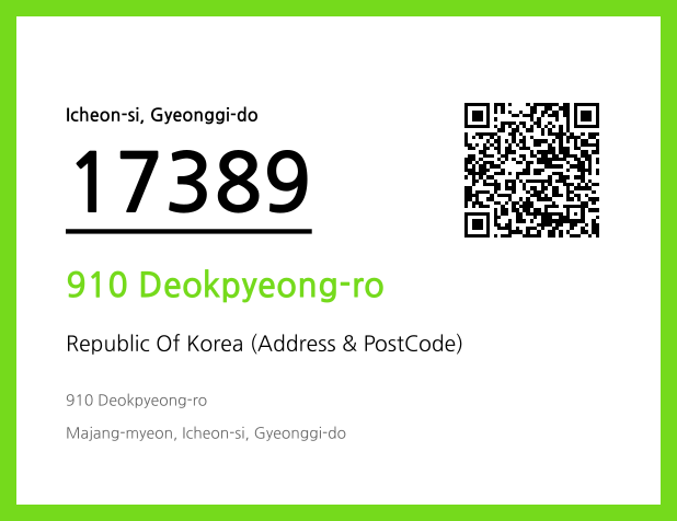 Address and Postal Code QR Code Image (CC BY 4.0)