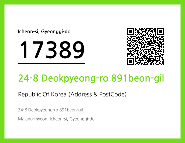 Address and Postal Code QR Code Image (CC BY 4.0)