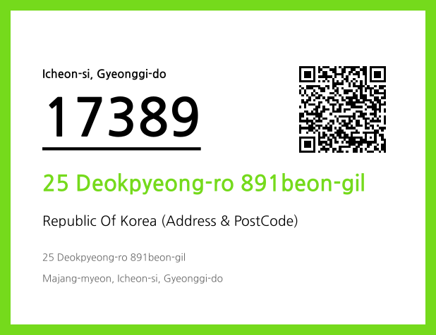 Address and Postal Code QR Code Image (CC BY 4.0)