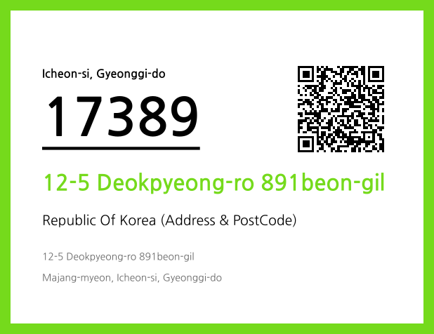 Address and Postal Code QR Code Image (CC BY 4.0)