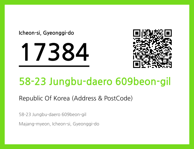 Address and Postal Code QR Code Image (CC BY 4.0)
