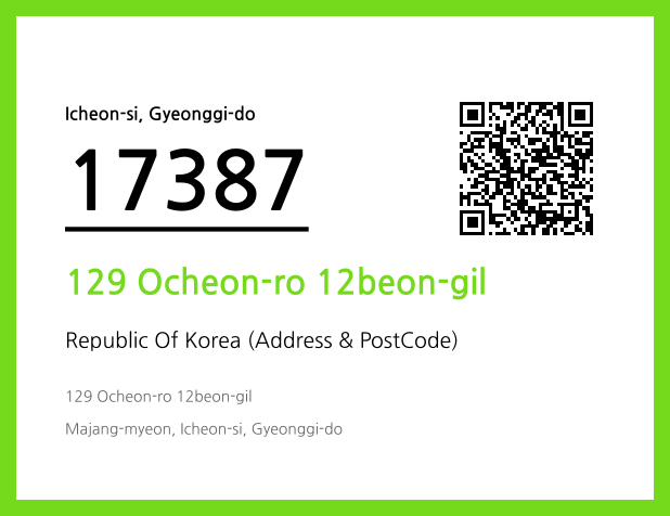 Address and Postal Code QR Code Image (CC BY 4.0)