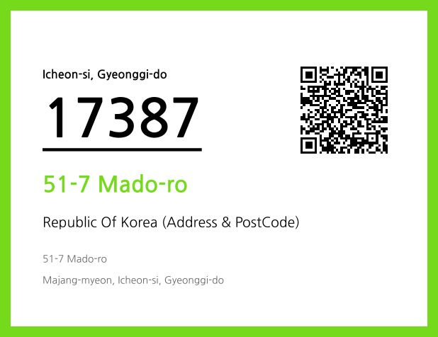 Address and Postal Code QR Code Image (CC BY 4.0)