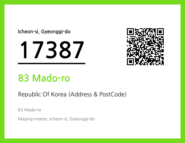 Address and Postal Code QR Code Image (CC BY 4.0)