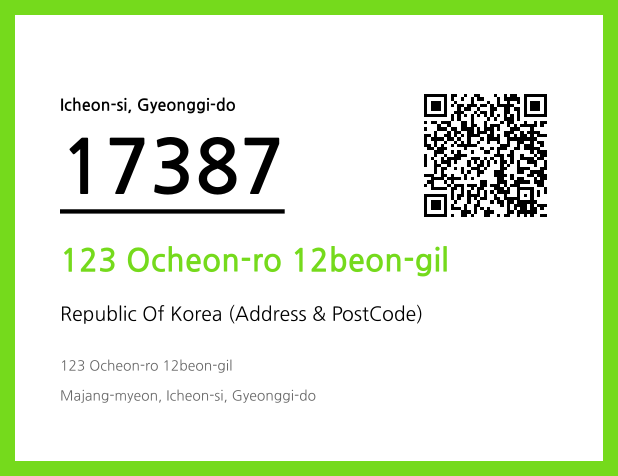 Address and Postal Code QR Code Image (CC BY 4.0)