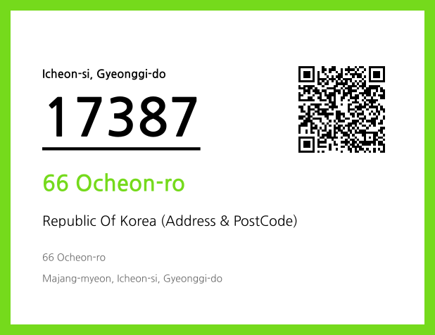 Address and Postal Code QR Code Image (CC BY 4.0)