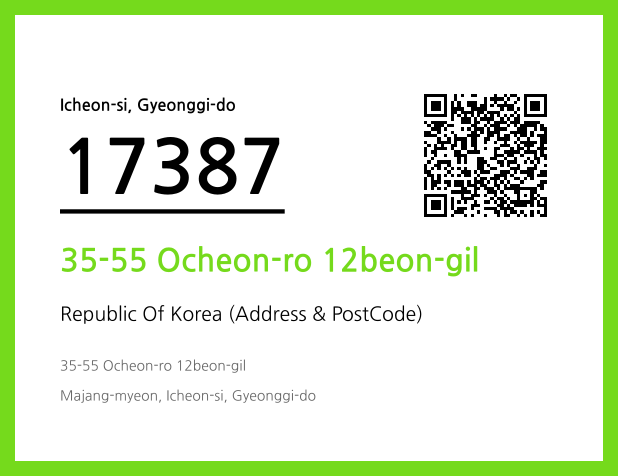 Address and Postal Code QR Code Image (CC BY 4.0)