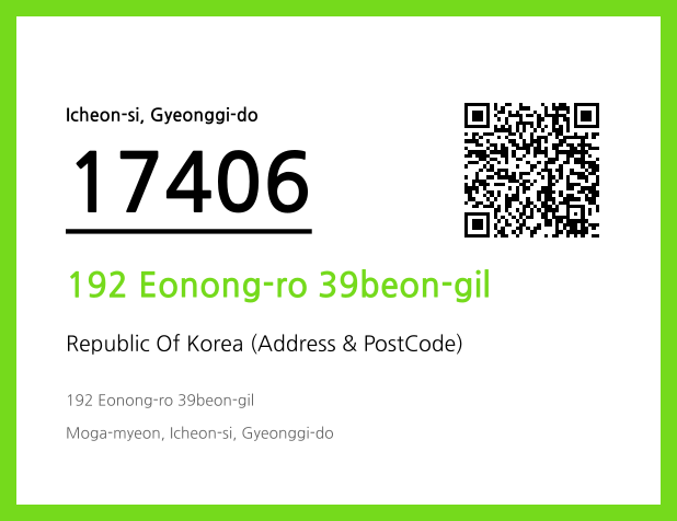 Address and Postal Code QR Code Image (CC BY 4.0)