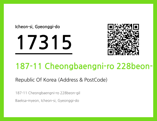 Address and Postal Code QR Code Image (CC BY 4.0)