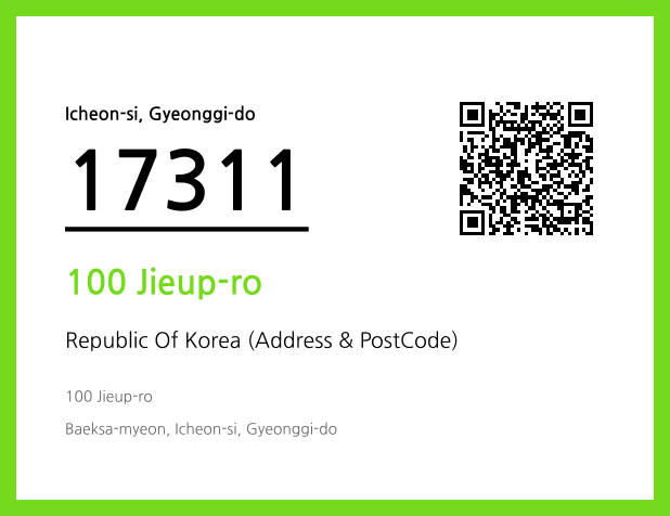 CC BY 4.0 Address and Postal Code QR Code Image (CC BY 4.0)