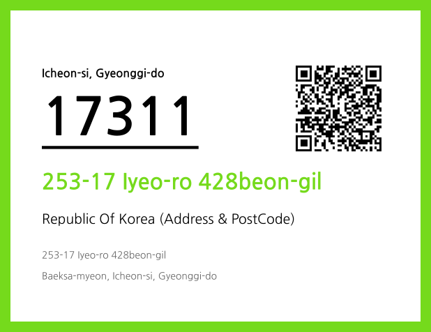 CC BY 4.0 Address and Postal Code QR Code Image (CC BY 4.0)