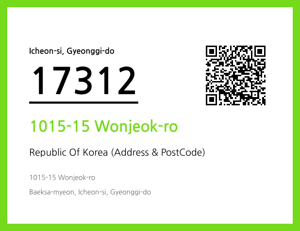 Address and Postal Code QR Code Image (CC BY 4.0)