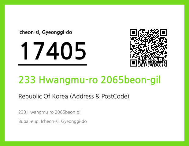 CC BY 4.0 Address and Postal Code QR Code Image (CC BY 4.0)