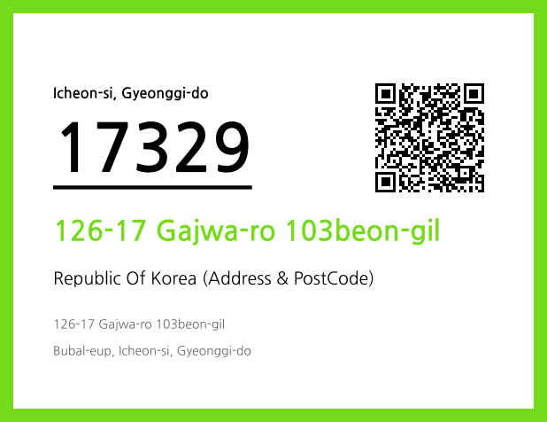 CC BY 4.0 Address and Postal Code QR Code Image (CC BY 4.0)