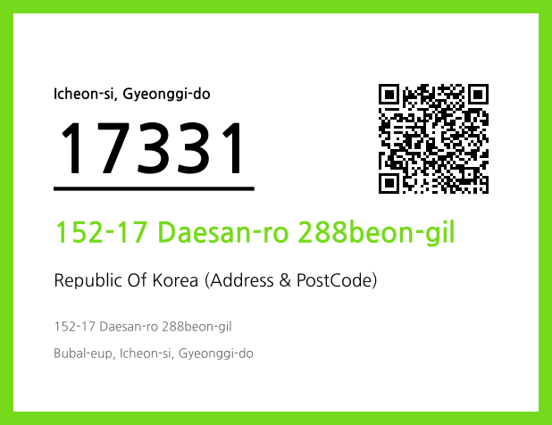 Address and Postal Code QR Code Image (CC BY 4.0)