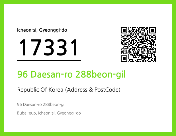 Address and Postal Code QR Code Image (CC BY 4.0)