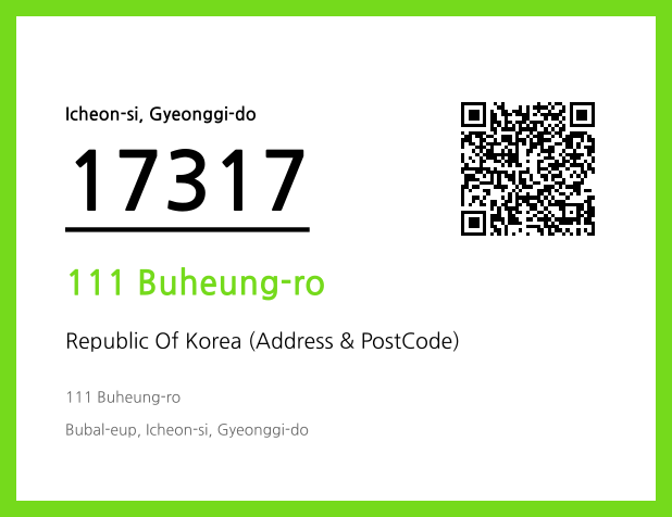 Address and Postal Code QR Code Image (CC BY 4.0)