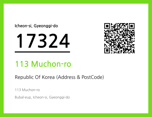 Address and Postal Code QR Code Image (CC BY 4.0)