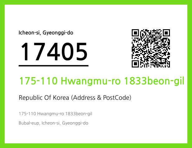CC BY 4.0 Address and Postal Code QR Code Image (CC BY 4.0)