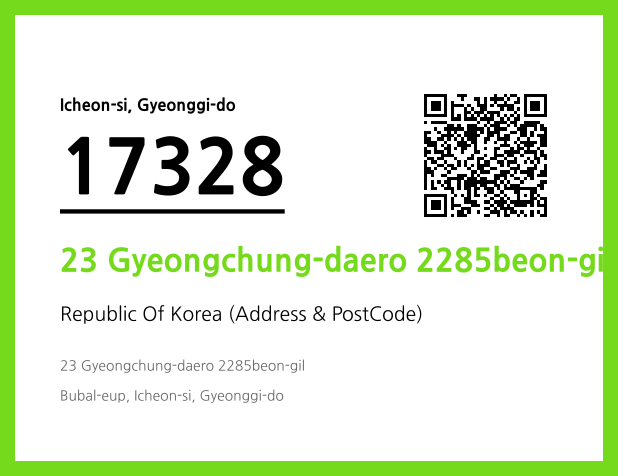 Address and Postal Code QR Code Image (CC BY 4.0)