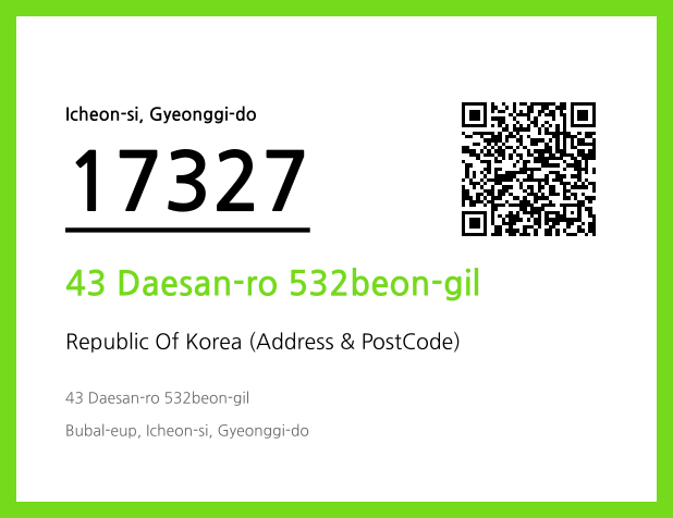 CC BY 4.0 Address and Postal Code QR Code Image (CC BY 4.0)