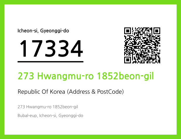 CC BY 4.0 Address and Postal Code QR Code Image (CC BY 4.0)