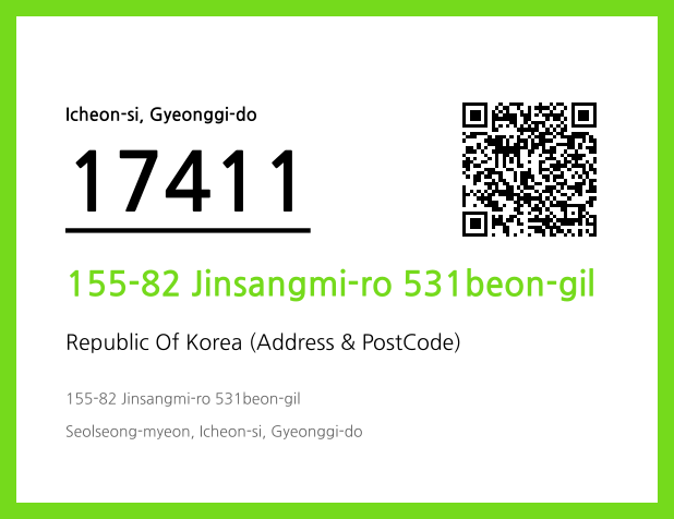 Address and Postal Code QR Code Image (CC BY 4.0)