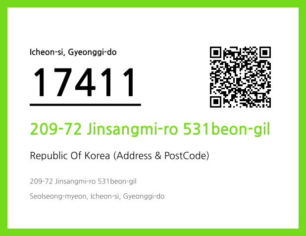 CC BY 4.0 Address and Postal Code QR Code Image (CC BY 4.0)