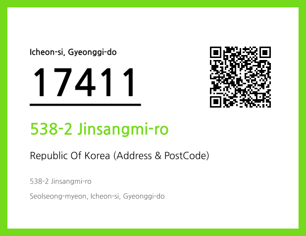 CC BY 4.0 Address and Postal Code QR Code Image (CC BY 4.0)