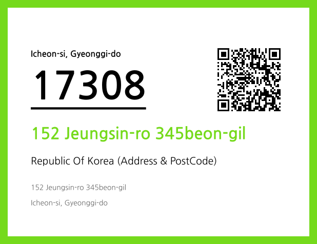 Address and Postal Code QR Code Image (CC BY 4.0)