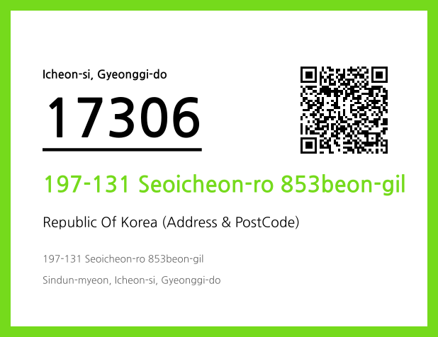 Address and Postal Code QR Code Image (CC BY 4.0)