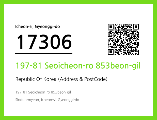 CC BY 4.0 Address and Postal Code QR Code Image (CC BY 4.0)